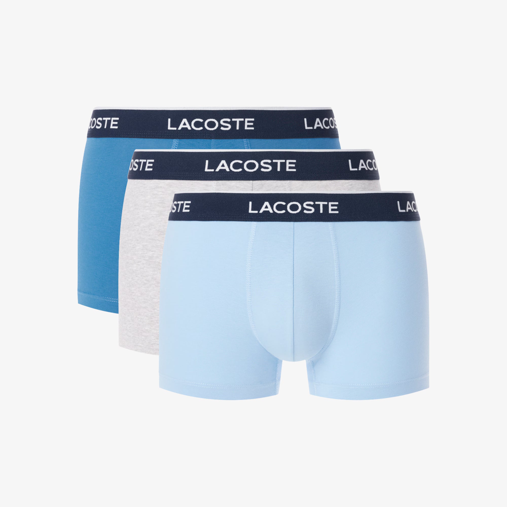 Lot de 3 boxers courts coton stretch
