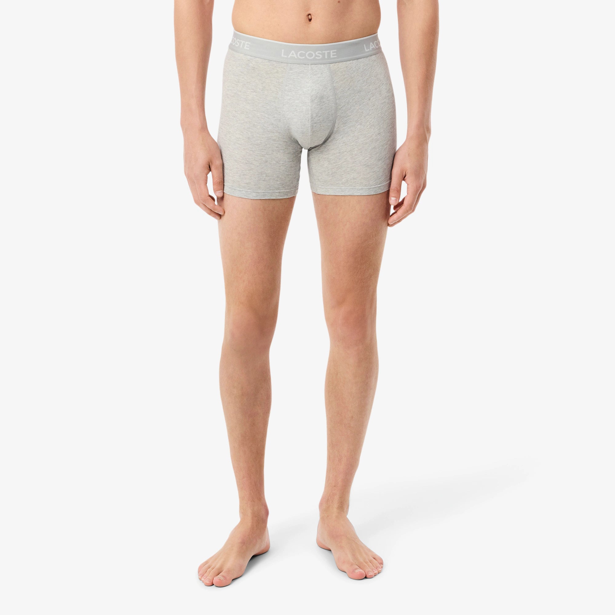 Lot de 3 boxers longs coton stretch