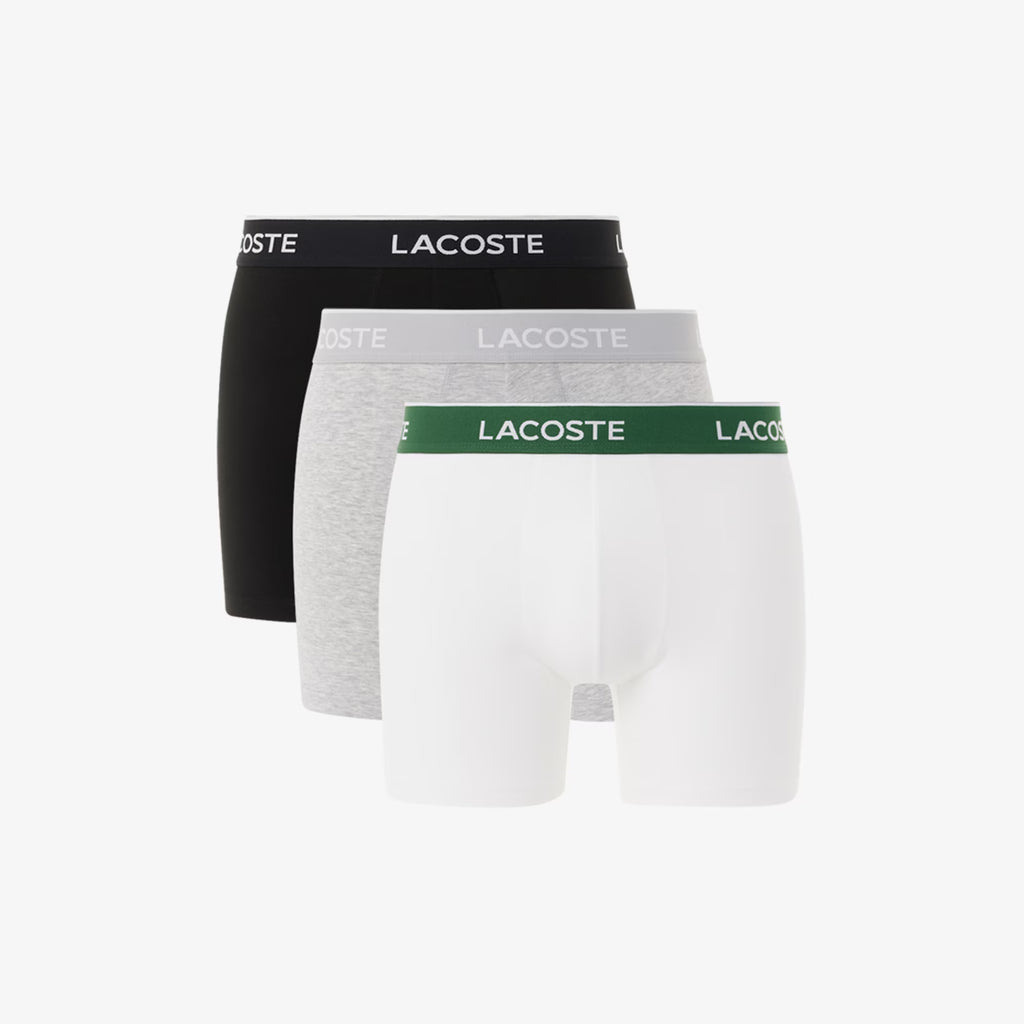 Lot de 3 boxers longs coton stretch
