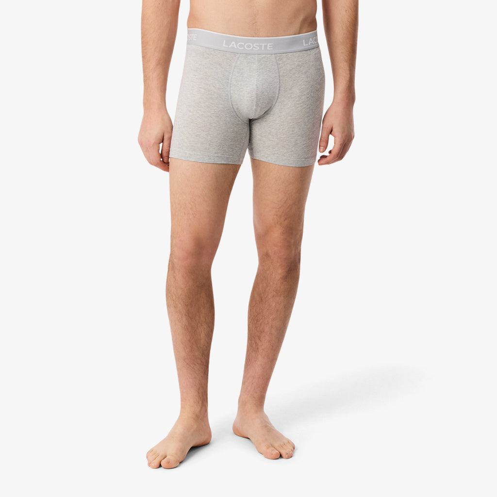 Lot de 3 boxers longs coton stretch