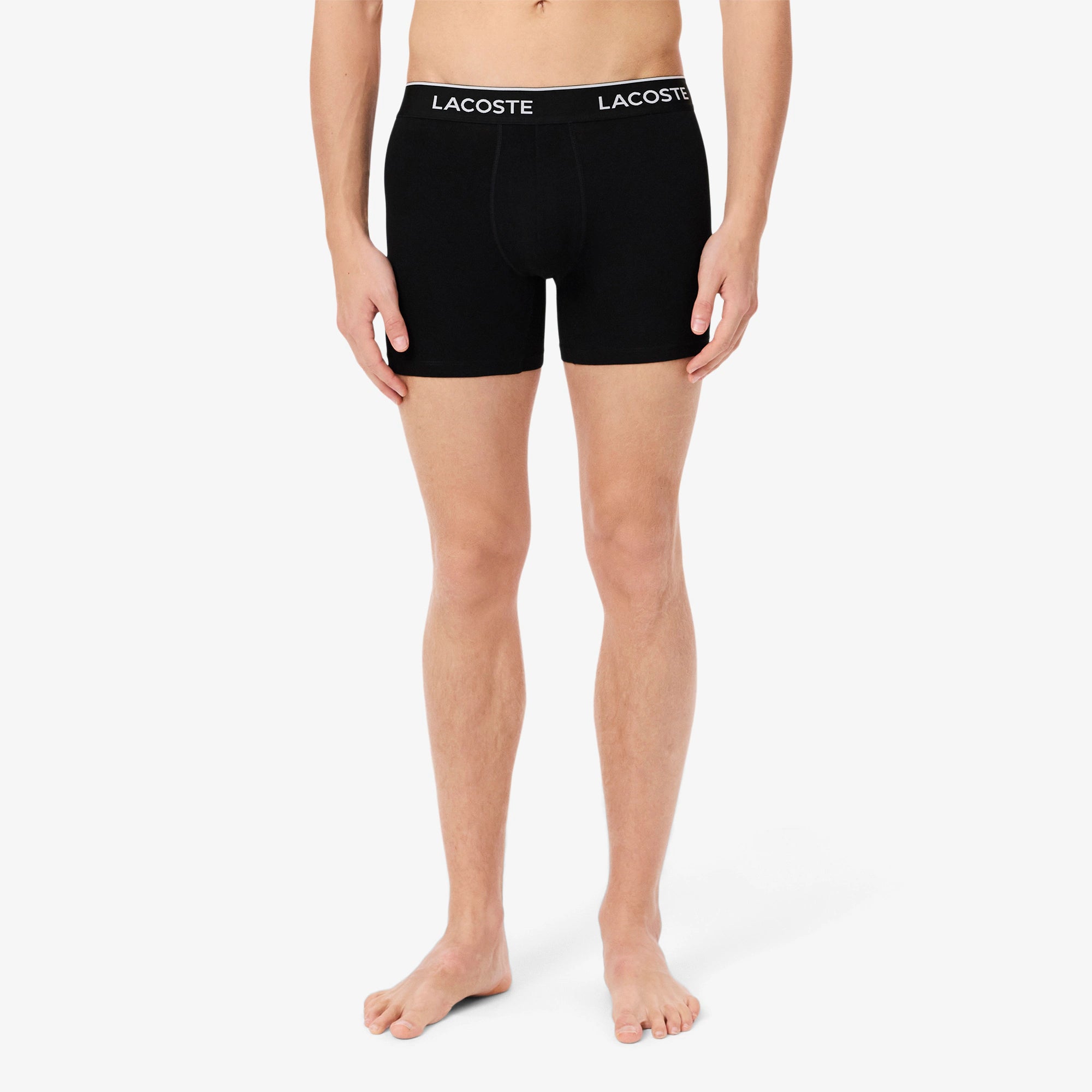 Lot de 3 boxers longs coton stretch