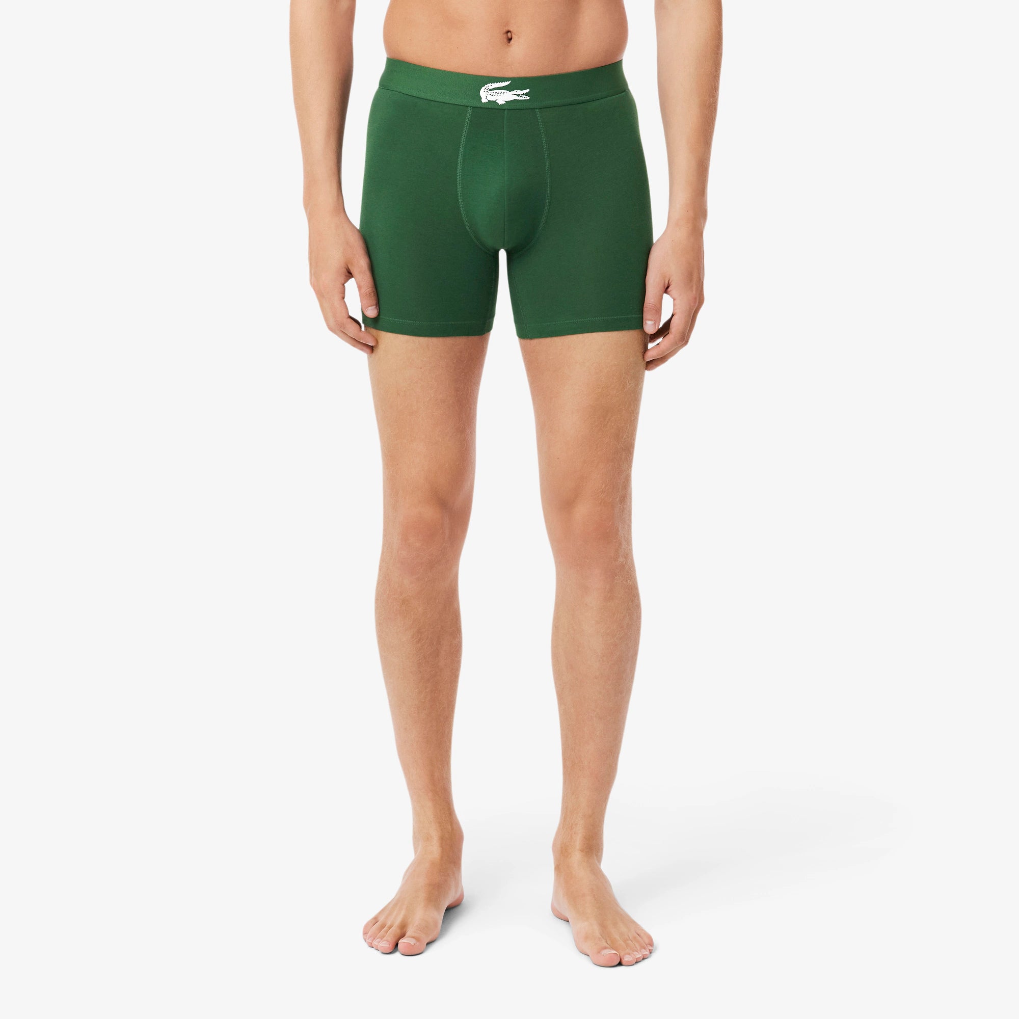 Lot de 3 boxers longs jersey stretch