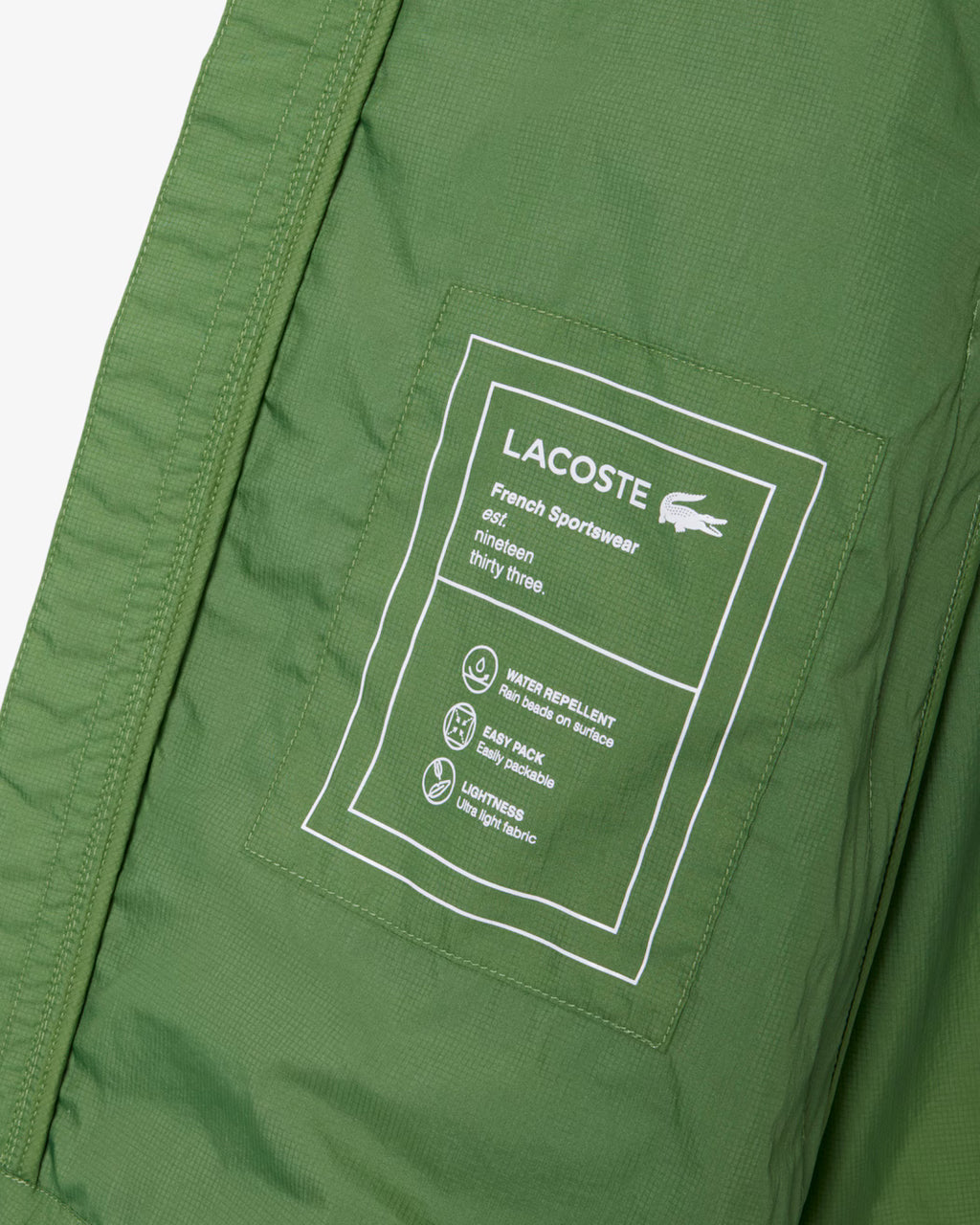 Veste déperlante légère paquetable