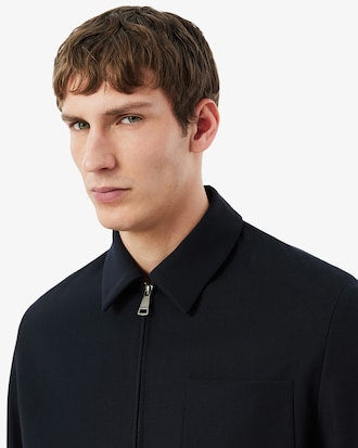 Veste twill de laine mélangée