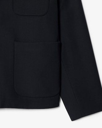 Veste twill de laine mélangée