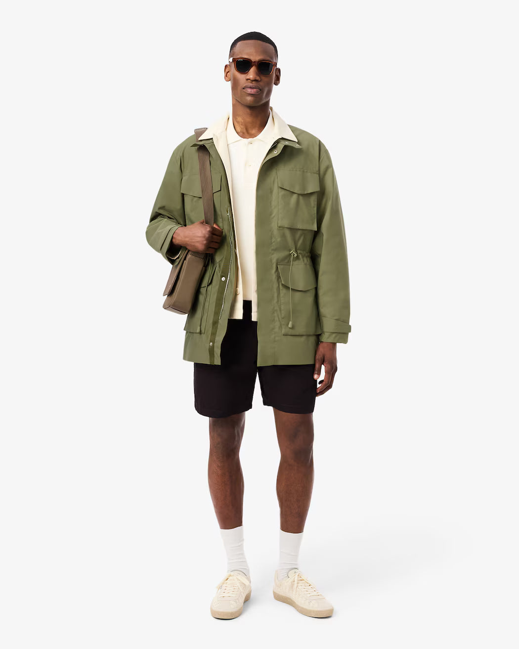 Veste mi-longue déperlante coupe-vent