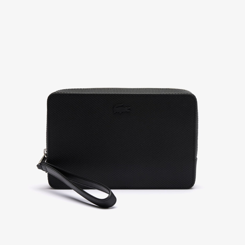 Trousse zippée ChanTrousse zippée Chantaco en cuir piquétaco en cuir piqué