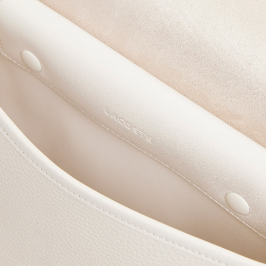 Petit sac messenger Club Lacoste en cuir