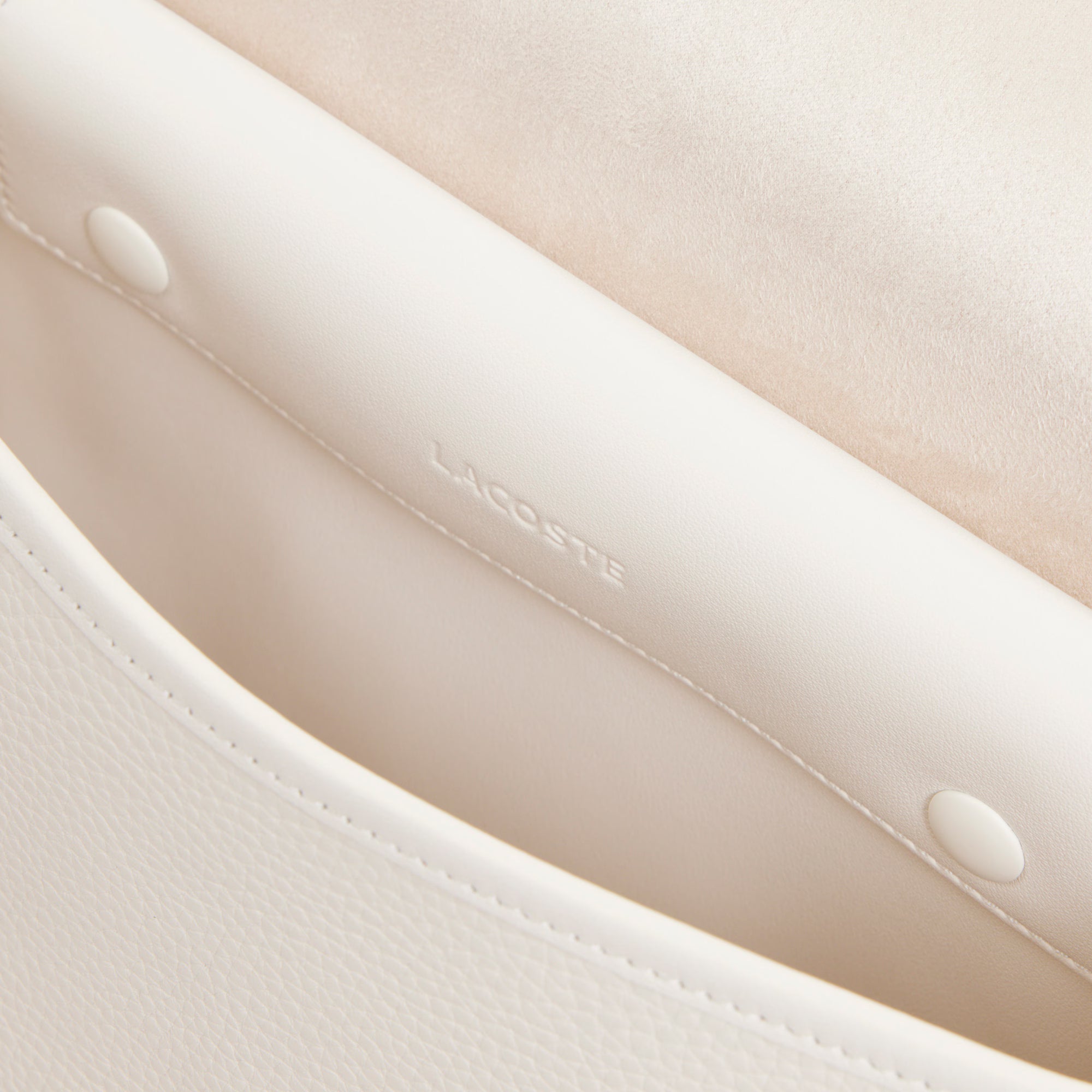 Petit sac messenger Club Lacoste en cuir