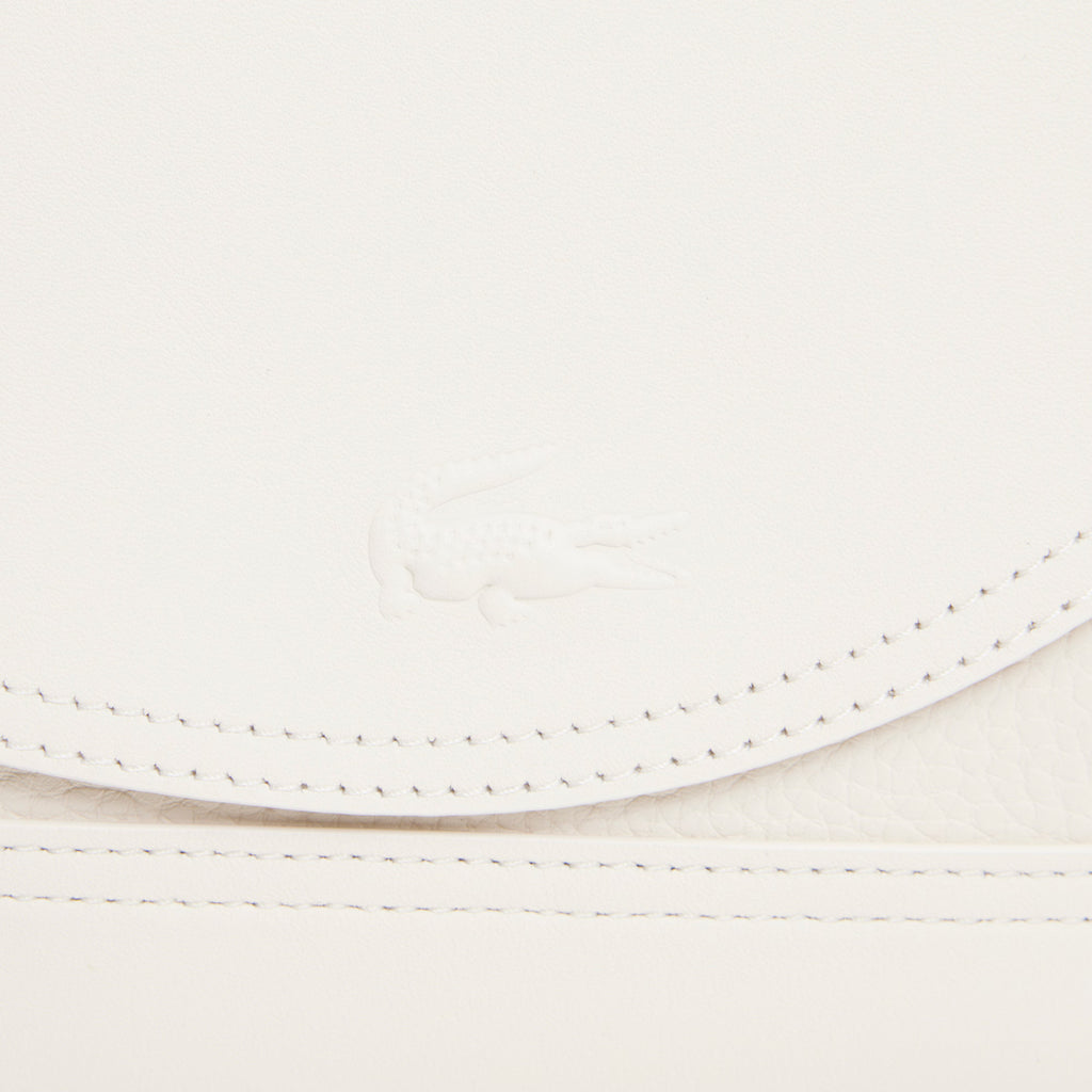Petit sac messenger Club Lacoste en cuir