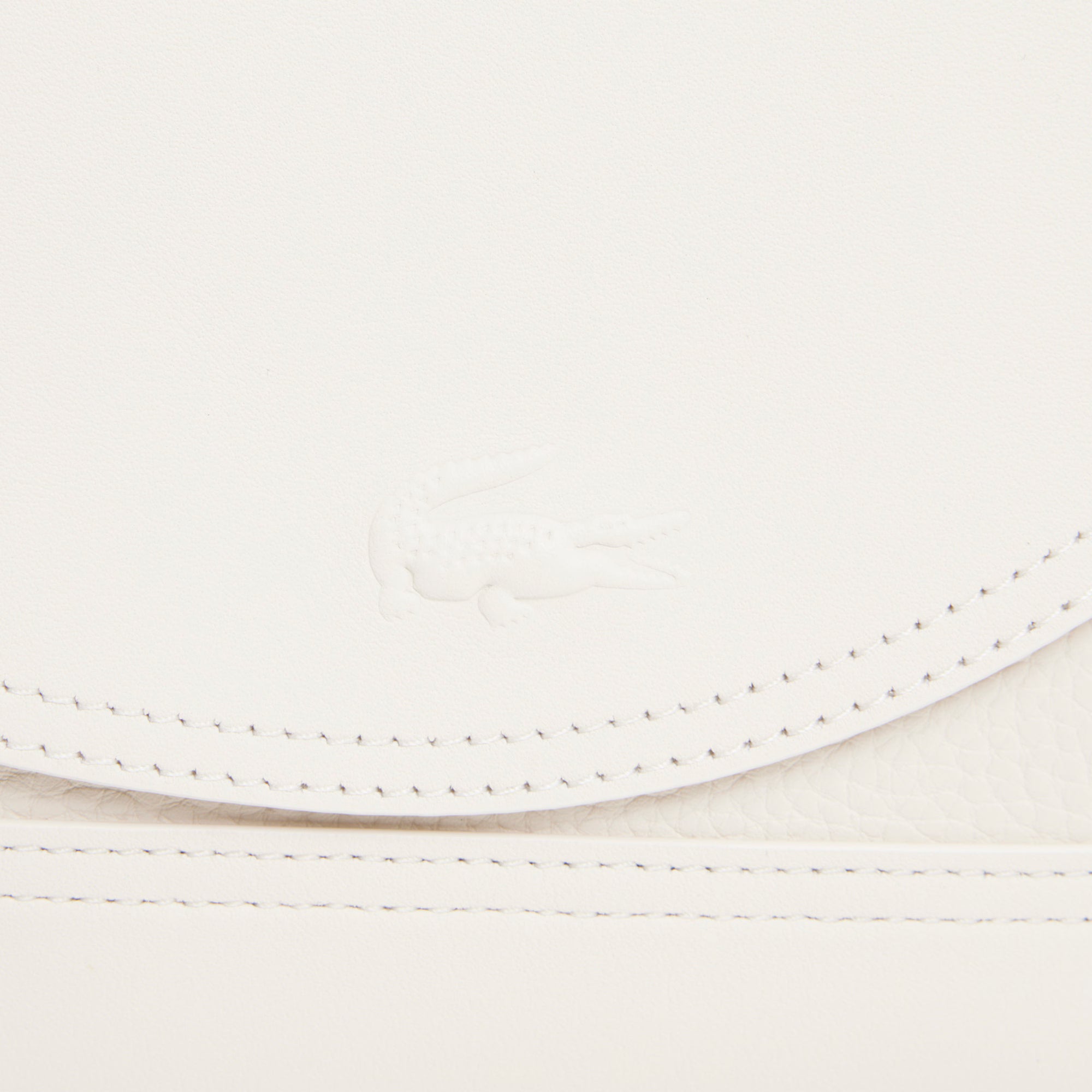 Petit sac messenger Club Lacoste en cuir