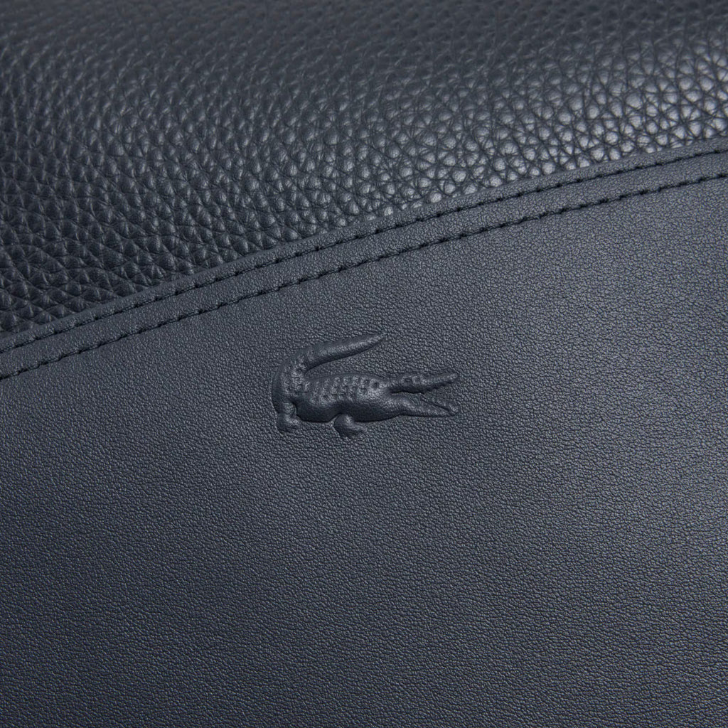 Sac week-end Club Lacoste en cuir grainé