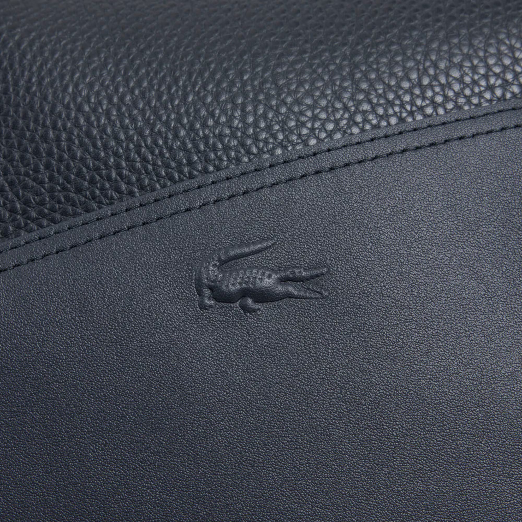 Sac week-end Club Lacoste en cuir grainé