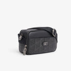 Sacoche verticale monogramme en cuir