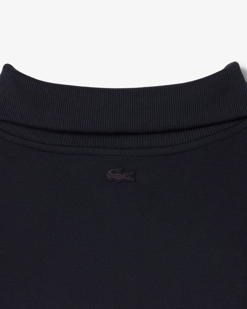 Sweatshirt loose fit col zippé en Piqué