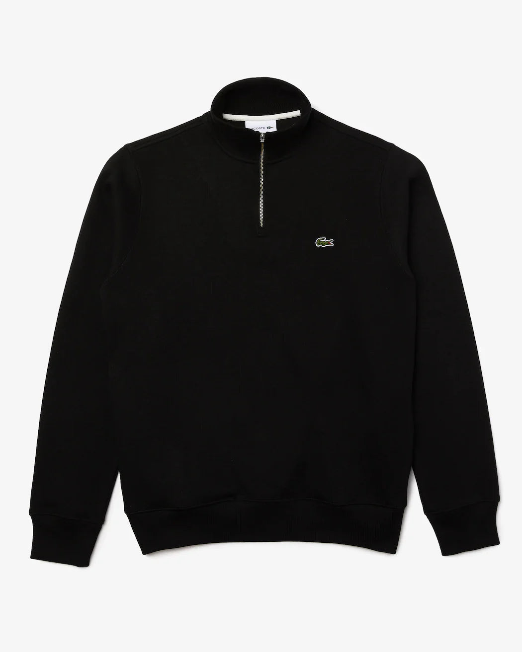 Sweatshirt zippé interlock col montant