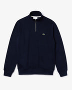Sweatshirt zippé interlock col montant