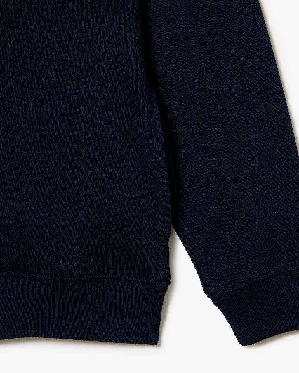 Sweatshirt zippé interlock col montant