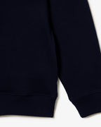Sweatshirt zippé interlock col montant
