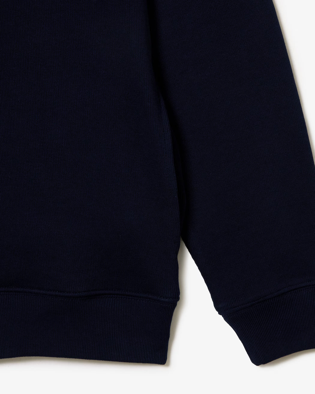 Sweatshirt zippé interlock col montant