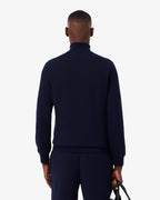 Sweatshirt zippé molleton col montant
