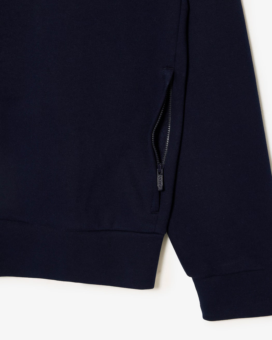 Sweatshirt zippé molleton col montant