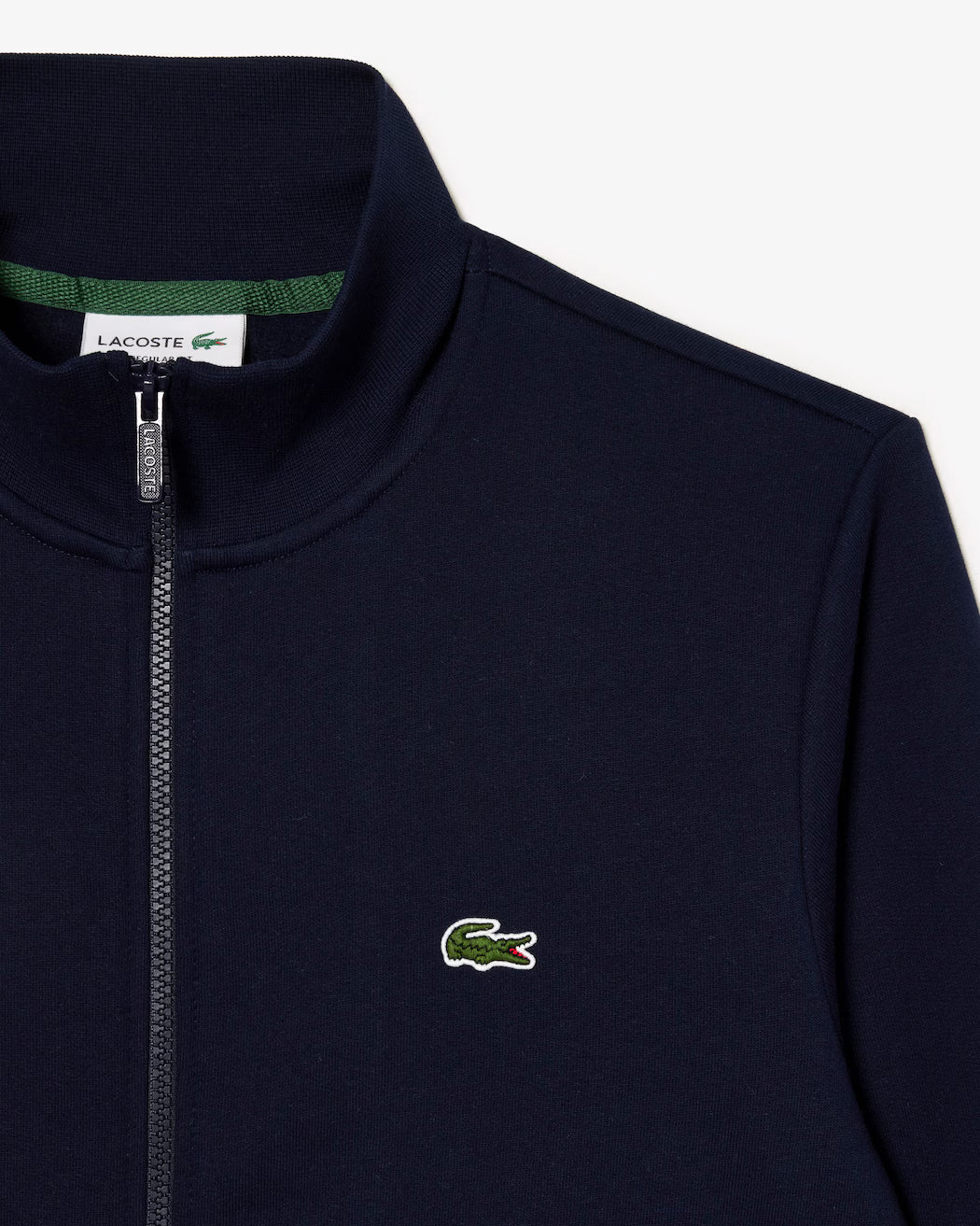 Sweatshirt zippé molleton col montant