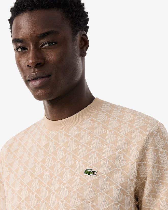 T-shirt jacquard monogramme