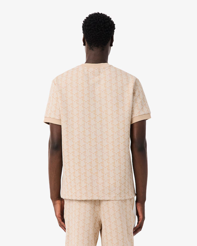 T-shirt jacquard monogramme