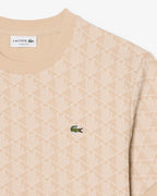 T-shirt jacquard monogramme